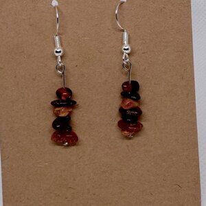 Amber earrings handmade Elegant Drop Earrings